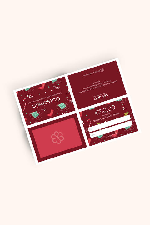 MAYUNO Gutschein - Weihnachtsedition (Deutsch)